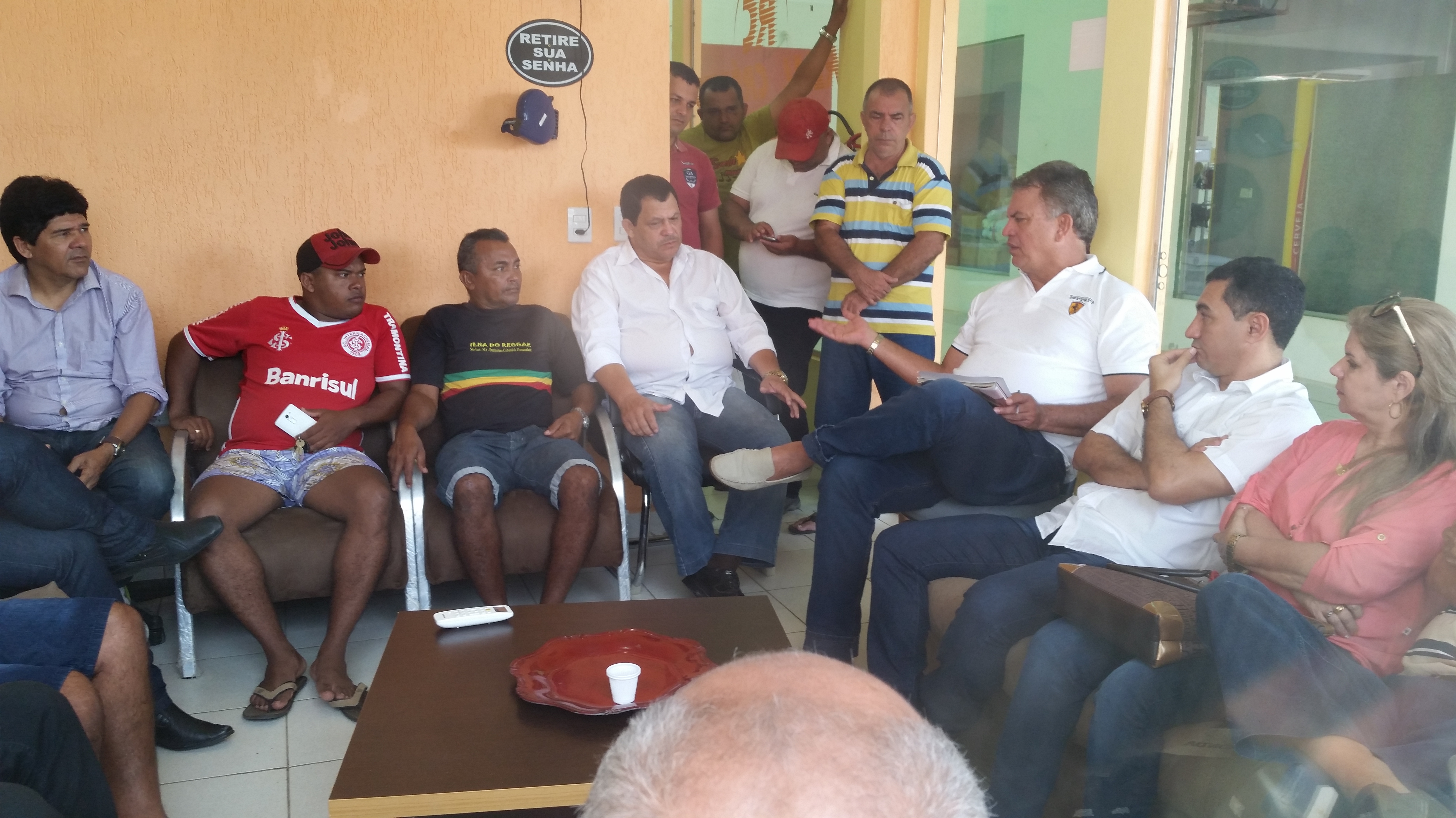 O pré-candidato a prefeito Chico Batista também concordou com as regras estabelecidas durante a reunião/Foto: Assessoria