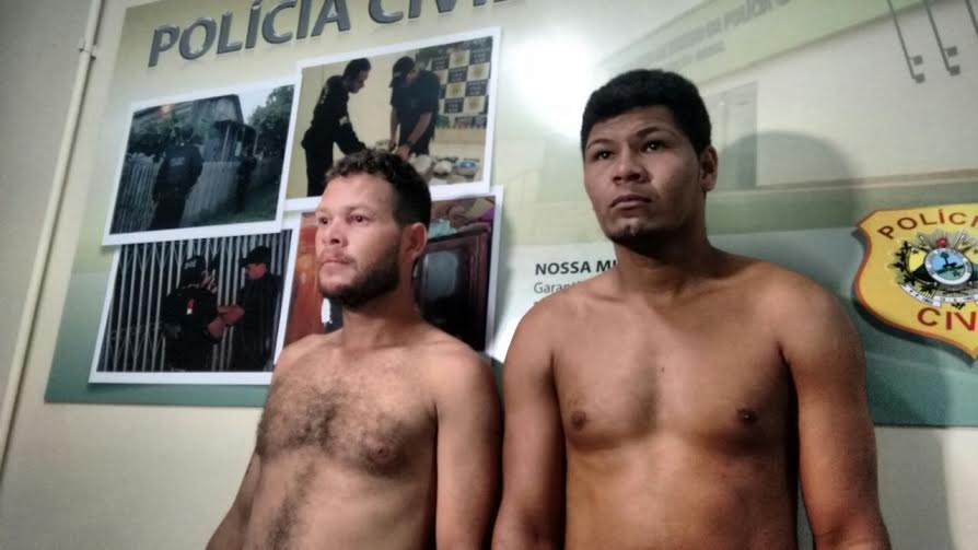 Os suspeitos foram presos/Foto: Assessoria