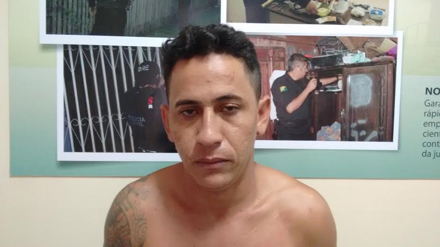 O acusado foi capturado pela polícia/Foto: Assessoria PC