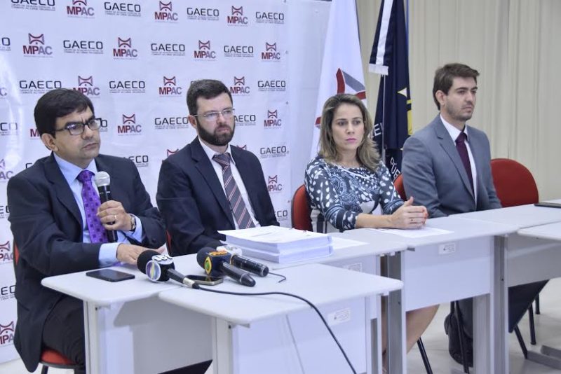 Promotores falam sobre as denúncia sobre os integrantes do "Bonde dos 13"/Foto: Ascom MP