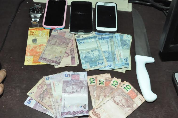 Os objetos roubados foram recuperados/Foto: ContilNet