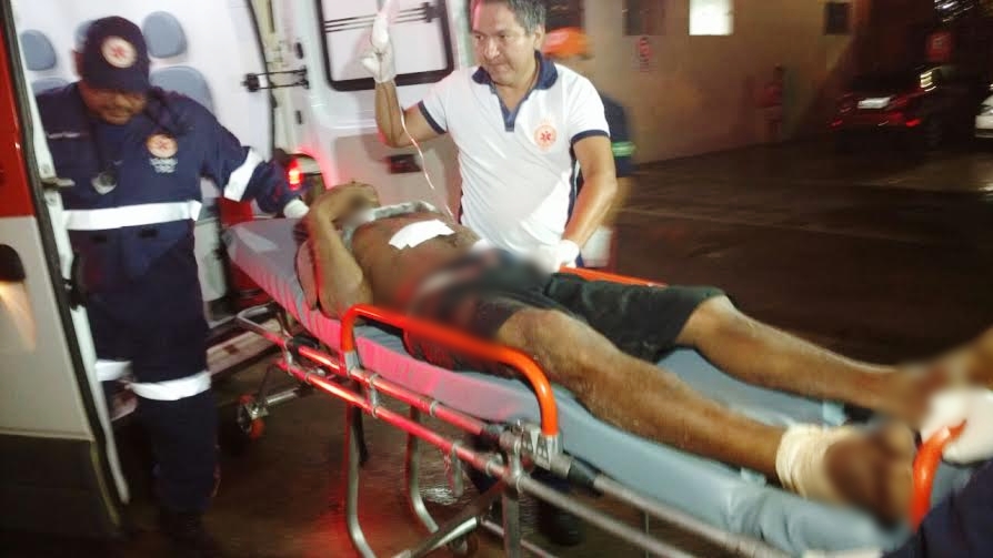 A vítima foi encaminhada ao Pronto Socorro de Rio Branco/Foto: ContilNet