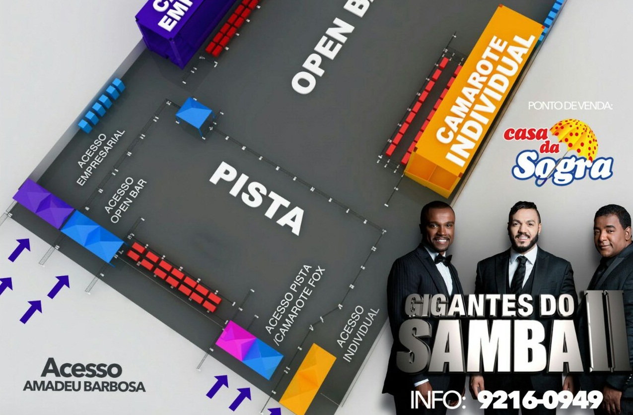 “Gigantes do Samba” chega ao Acre no sábado; confira a estrutura do show