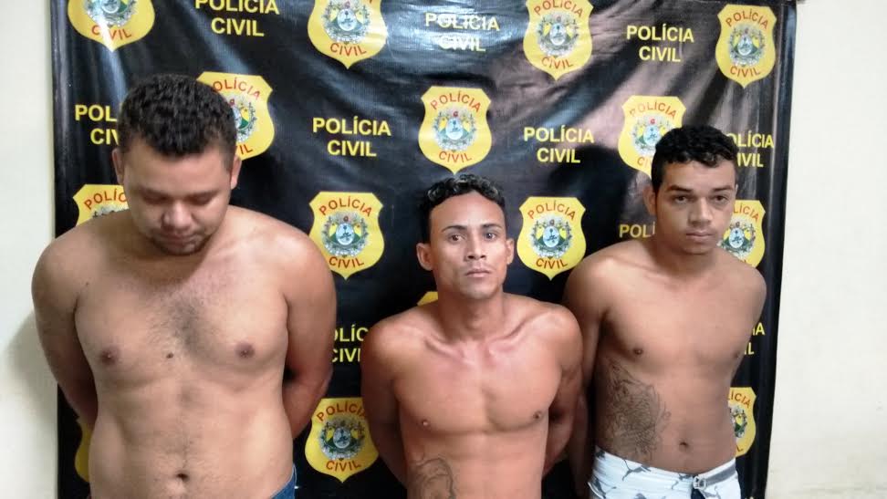 Polícia Civil prende trio por assalto, porte ilegal de arma e receptação