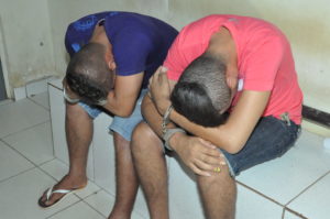 Francisco Júnior Sousa, 26 anos, e Adriel da Silva, 21 anos, acusados de tráfico de drogas/Foto: Reprodução.