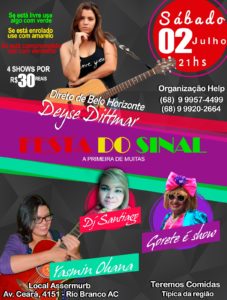 Deyse Dittmar, vem ao Acre para uma apresentação única no próximo dia 02 de Julho na Assemurb/Foto: Reprodução.