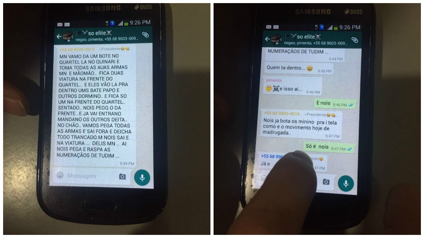 PM intercepta mensagens sobre suposta invasão de criminosos a quartel