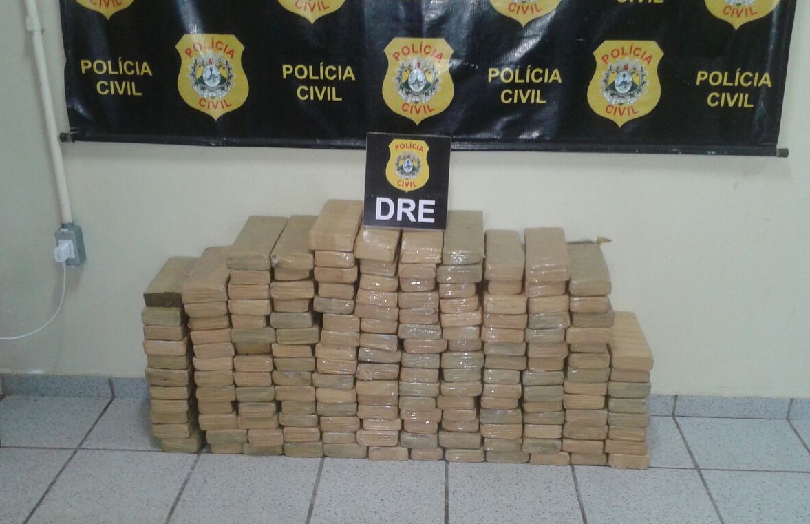 Polícia Civil apreende 160 quilos de maconha escondida em carga de arroz, no Acre