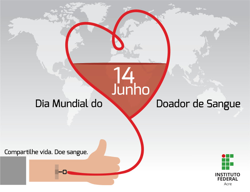 “Compartilhe vida. Doe sangue”: Ifac convida servidores a fazer doação de sangue