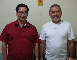 Presidente Marquinhos Gama e terapeuta /Foto: Assessoria