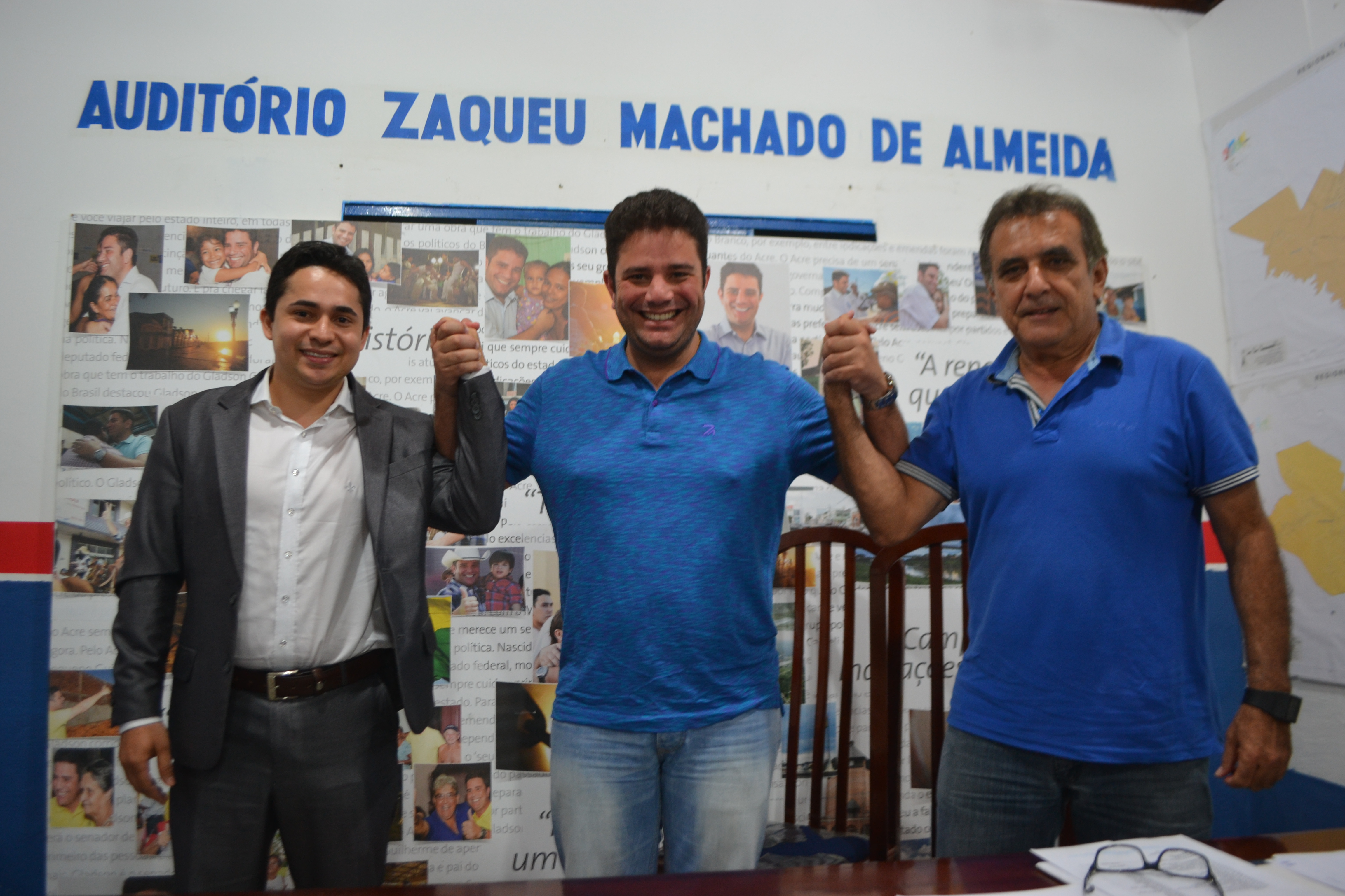 Senador Gladson Cameli anuncia apoio do PP e PTB a pré-candidatura de Eliane Sinhasique