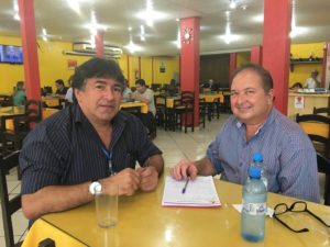 Antônio Borges e Robertoda Princezinha (PROS) em ato de filiação /Foto: Reprodução
