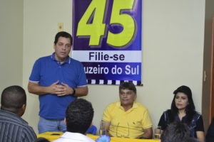 Presidente regional do PSDB, deputado federal Major Rocha oficializou apoio a Henrique Afonso /Foto: Assessoria