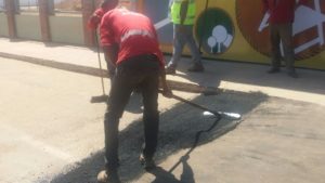 Faixas elevadas estão sendo construídas nas vias de acesso ao parque /Foto: ContilNet