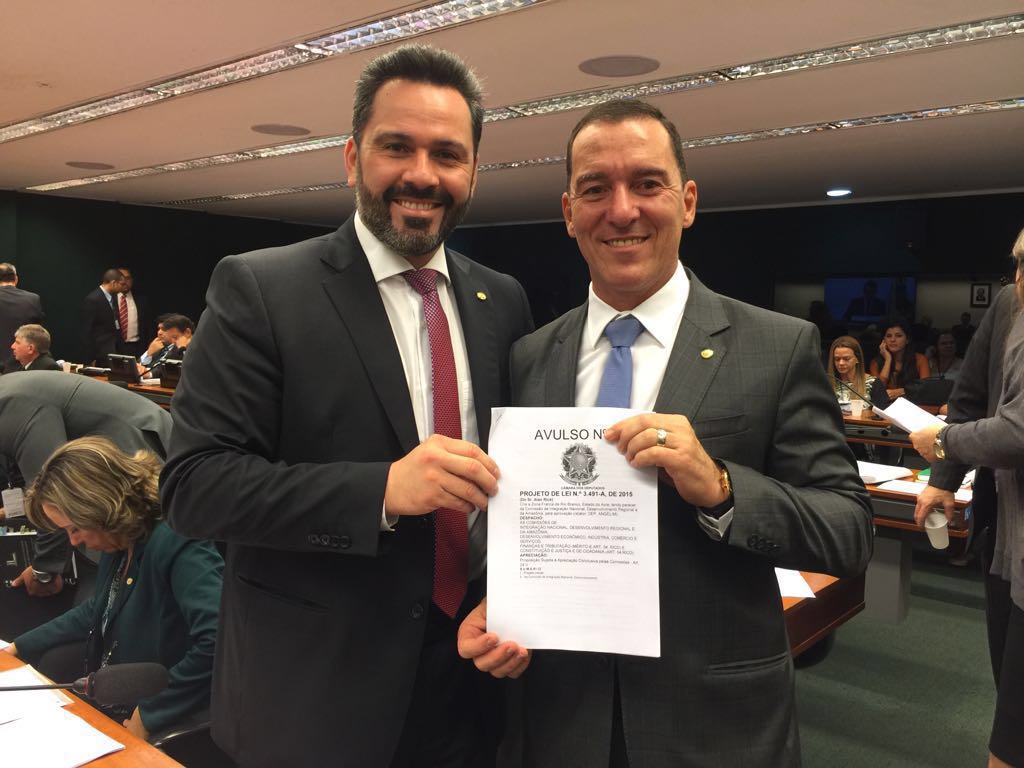 Alan Rick tem PL que cria Zona Franca de Rio Branco aprovado em Comissão na Câmara