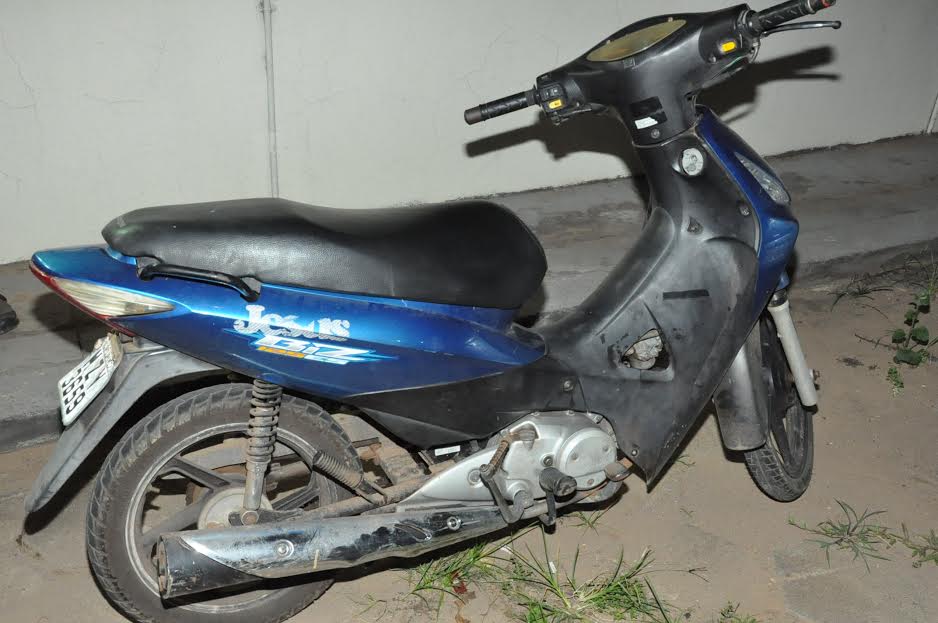A motocicleta foi roubada/Foto: ContilNet
