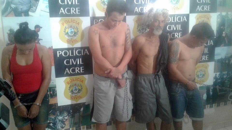 Polícia Civil prende quatro pessoas acusadas de violência doméstica, estupro e assalto