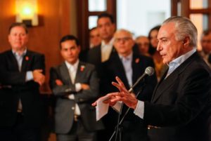 Em discurso a chefes de Estado e de Governo, presidente disse que superação da crise econômica está relacionada à aprovação de teto para os gastos públicos /Foto: Beto Barata/PR
