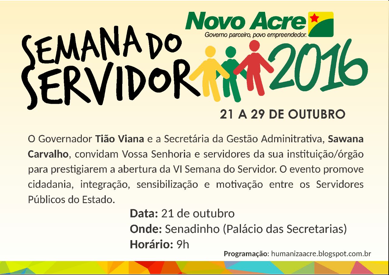 Semana do Servidor inicia comemorações nesta sexta-feira