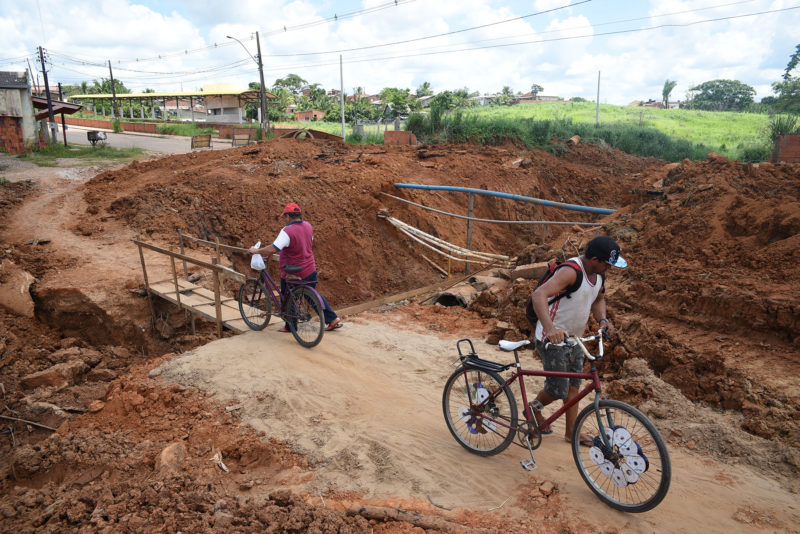 Ruas do bairro Vitória são rota de ônibus e alternativa para motoristas/Foto: Reprodução.