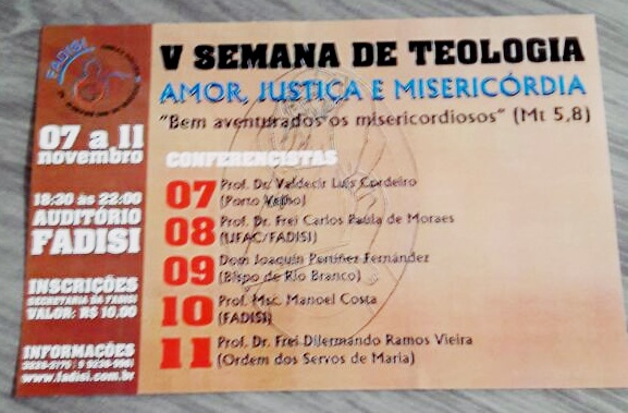 Fadisi realiza V Semana Teológica