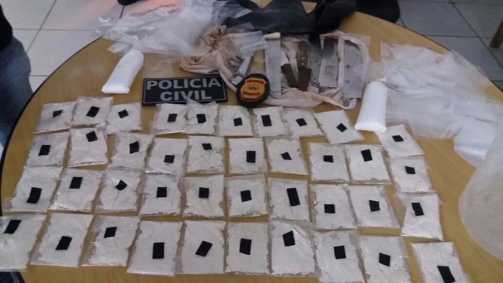 Sena Madureira: Polícia Civil apreende 40 pacotes de cocaína no bairro Cristo Libertador