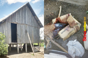 o assassino trancou a porta da casa por fora e desapareceu do local/Foto: Reprodução.