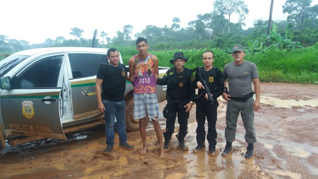 Polícia captura foragido da Justiça escondido em ramal próximo à divisa entre Acre e Rondônia