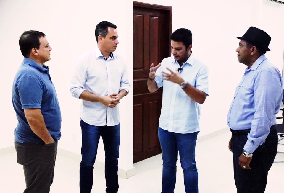 Gladson Cameli e Marcio Bittar visitam prefeito André Maia e declaram apoio incondicional a Senador Guiomard
