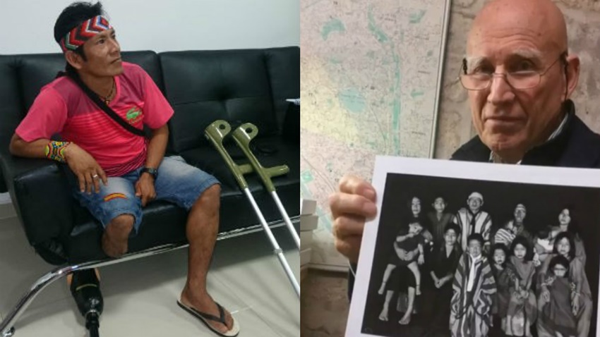 Índio acreano que teve o pé amputado após picada de cobra ganha prótese graças a Sebastião Salgado