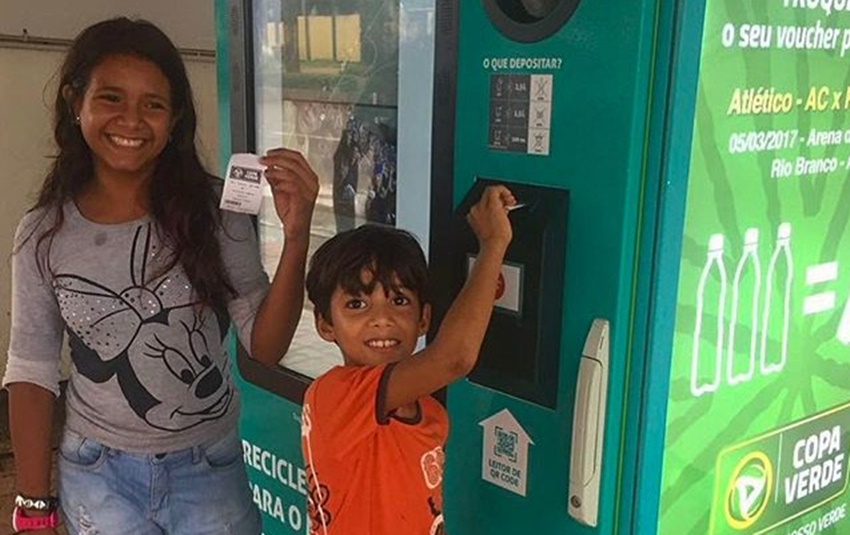 Campanha incentiva troca de garrafas pet por ingressos para os jogos da Copa Verde