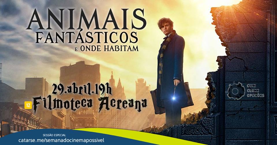 “Animais Fantásticos e Onde Habitam” será exibido neste sábado na Filmoteca Acreana