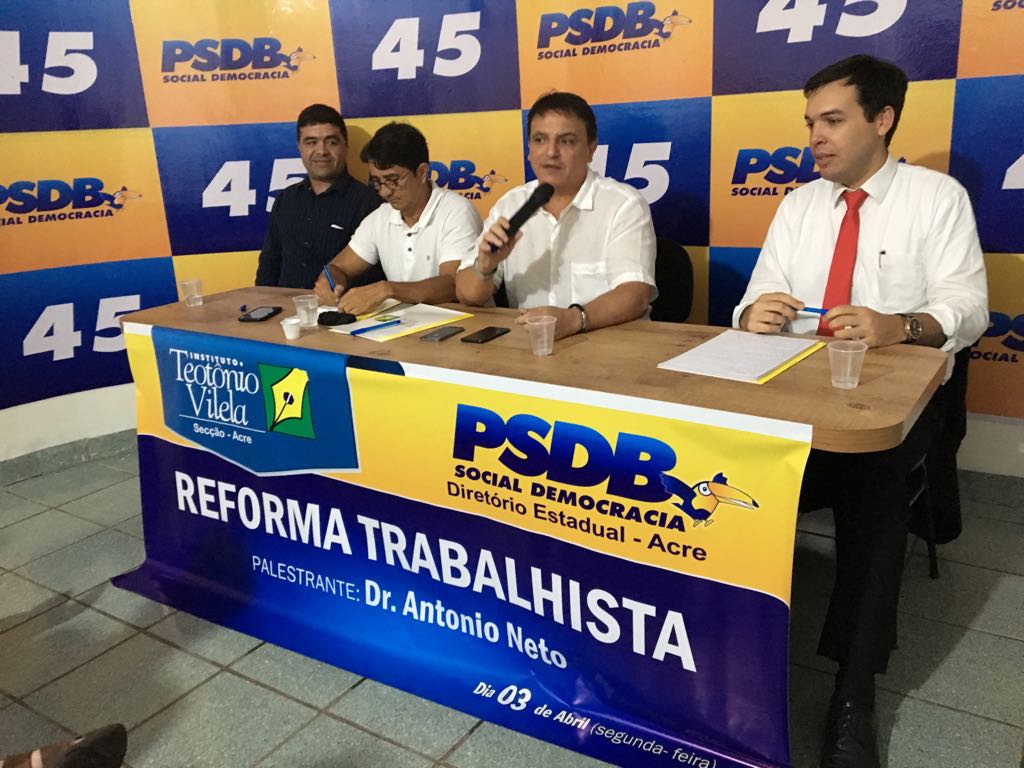 A convite de Bittar, representante de relator da Reforma Trabalhista realiza debates na Capital