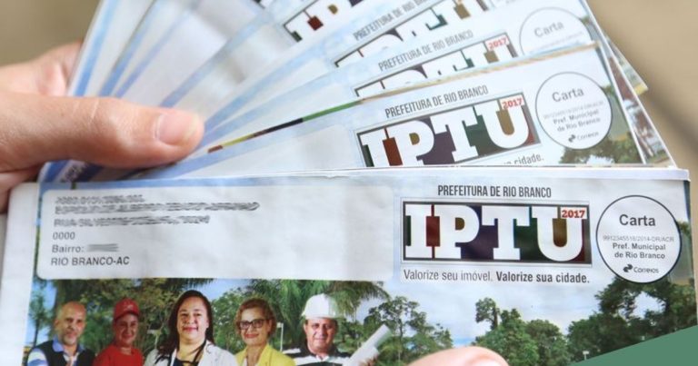 Após atraso na confecção de carnês, Prefeitura prorroga vencimento do IPTU