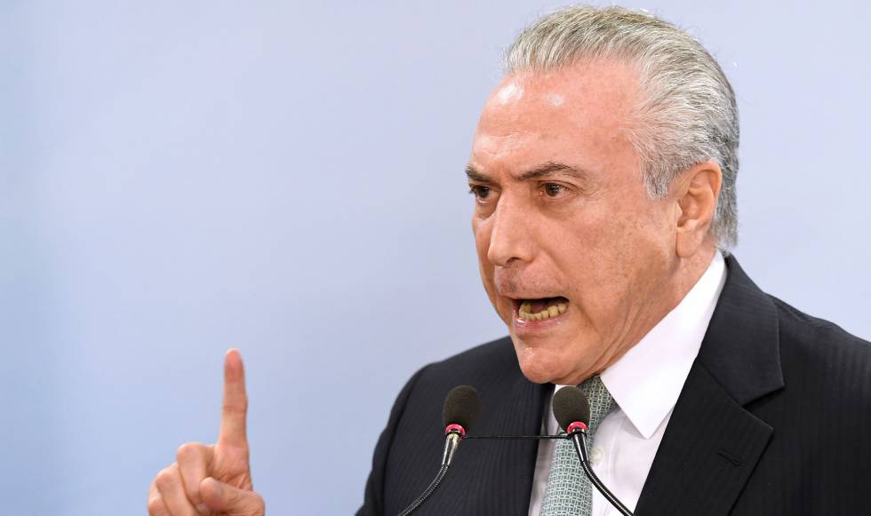 ‘Nada nos destruirá, nem a mim nem aos nossos ministros’, diz Temer