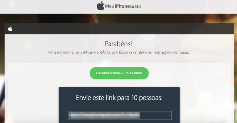 ‘Meu iPhone Grátis’: Apple toma medidas contra site que promete celular
