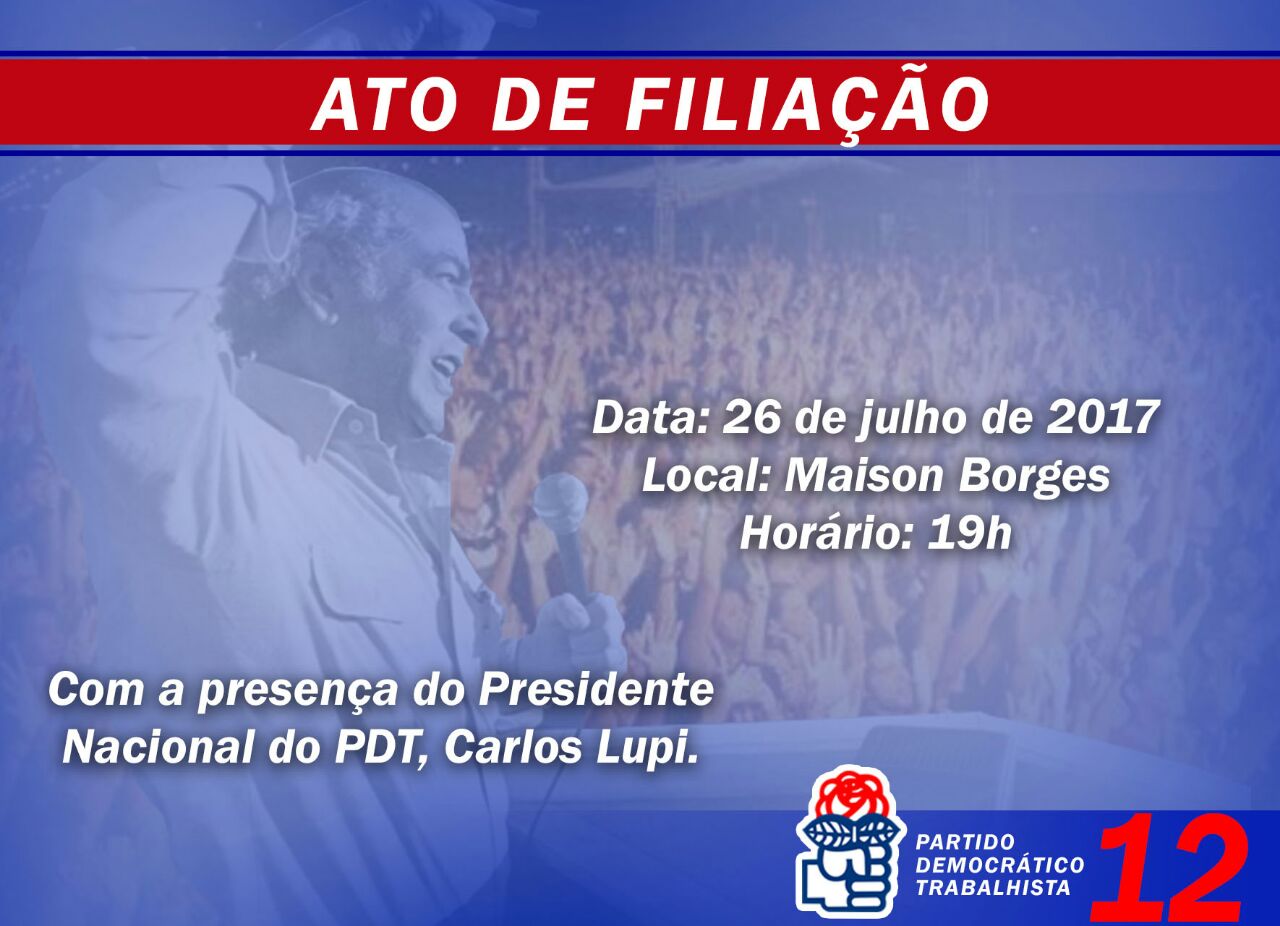 Presidente do PDT, Carlos Lupi vem ao Acre nesta quarta-feira e participa de grande ato de filiação