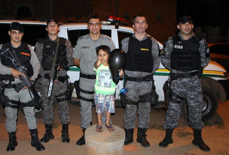 PM realiza sonho de criança em Rio Branco no dia do seu aniversário de quatro anos