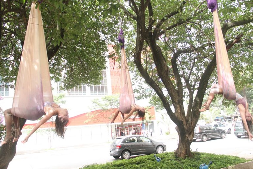 Instalação de dança “Gotas” esteve em Rio Branco neste fim de semana