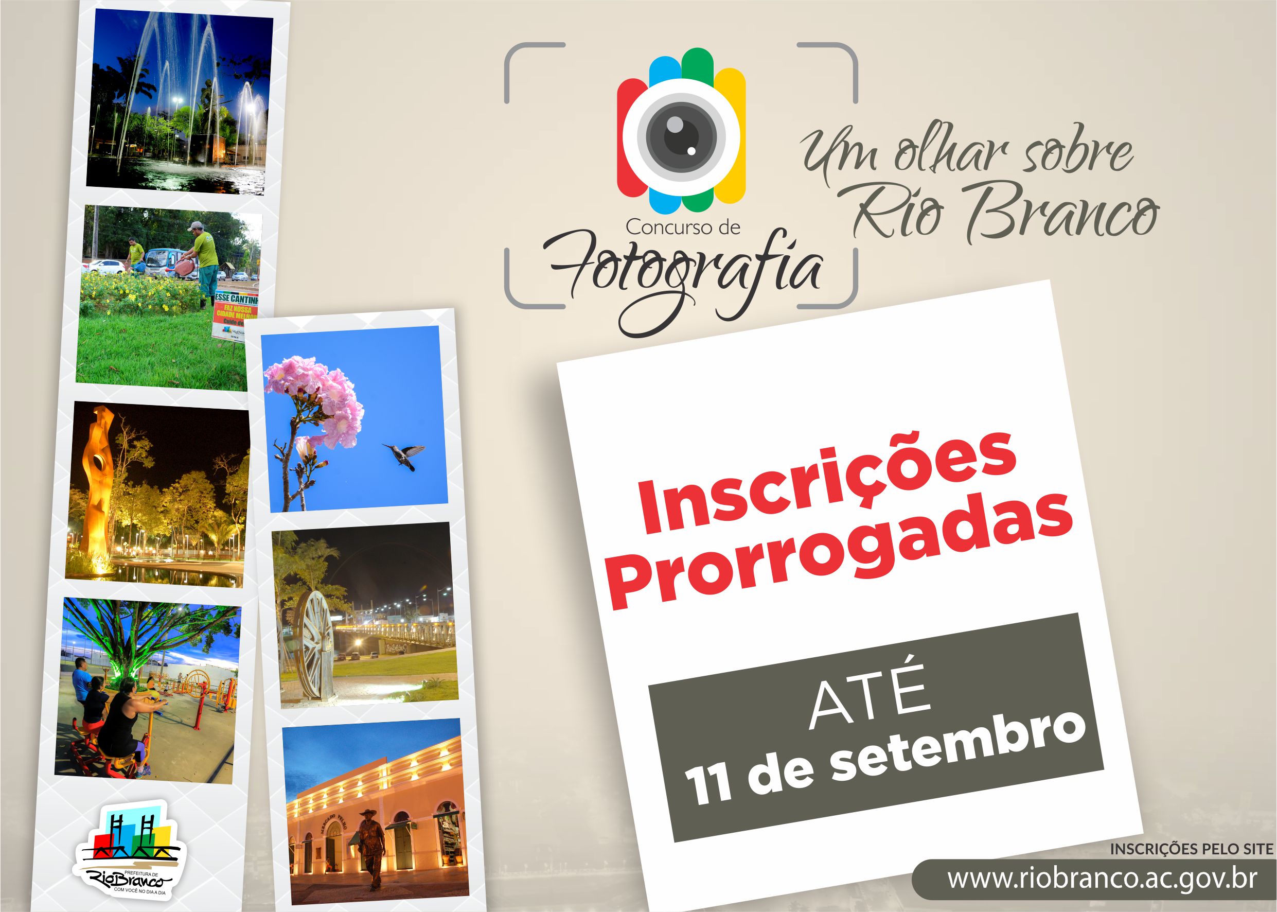 Prefeitura prorroga inscrições para concurso de fotografia “Um Olhar Sobre Rio Branco em seus 135 anos”