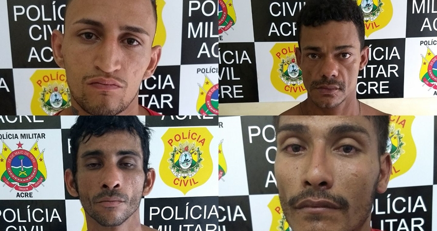 Em uma única abordagem, Polícia Militar prende quatro foragidos da justiça