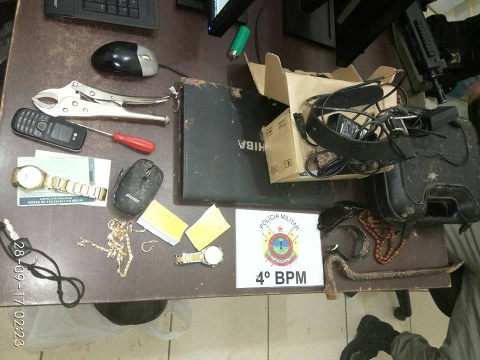 Polícia Militar prende dois homens por furto qualificado no bairro Nova Esperança