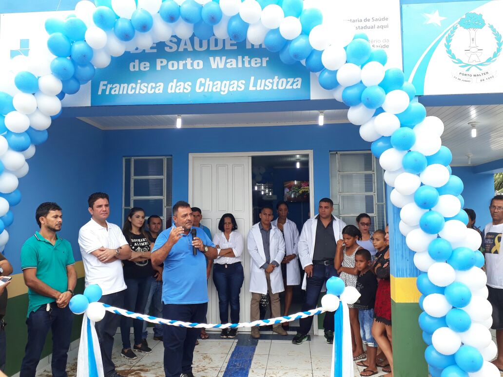Prefeito Barbary entrega UBS para população do município de Porto Walter