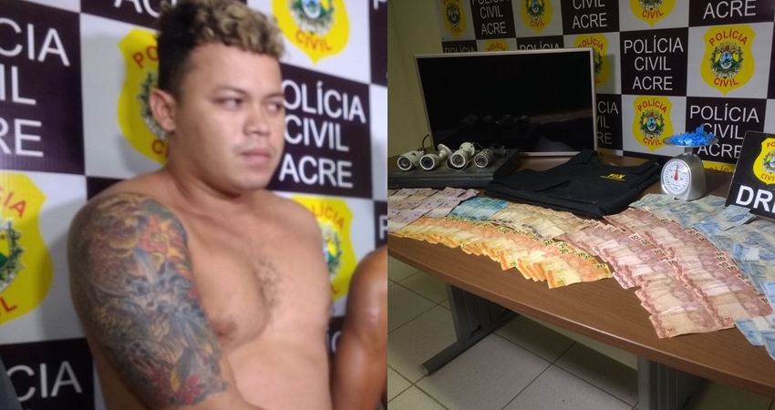 Polícia prende homem que usava distribuidora como fachada para traficar entorpecentes