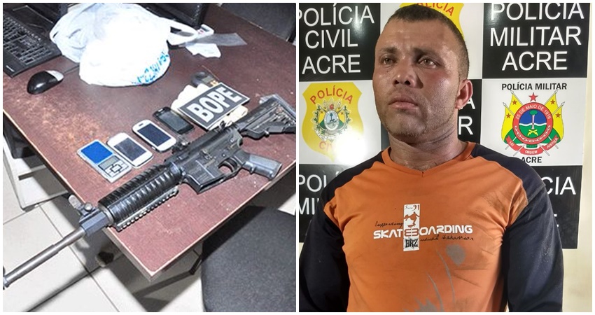 Bope prende detento do regime semiaberto com fuzil e munições no bairro Calafate