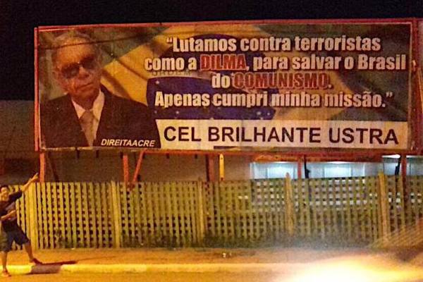 Pimenta: “Pintar o Che Guevara no muro é revolucionário; outdoor do coronel Ustra é crime!?”