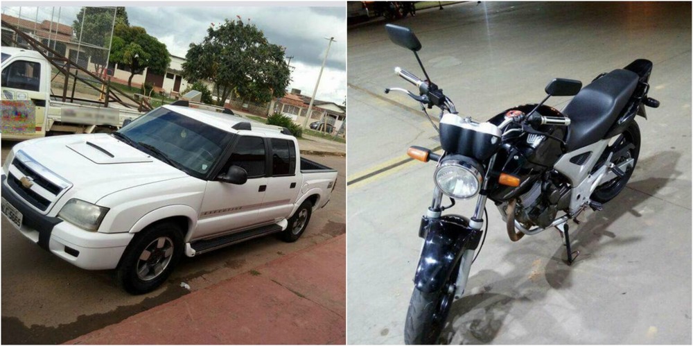 Quadrilha rende mãe e filhos durante assalto e levam carro e moto da família