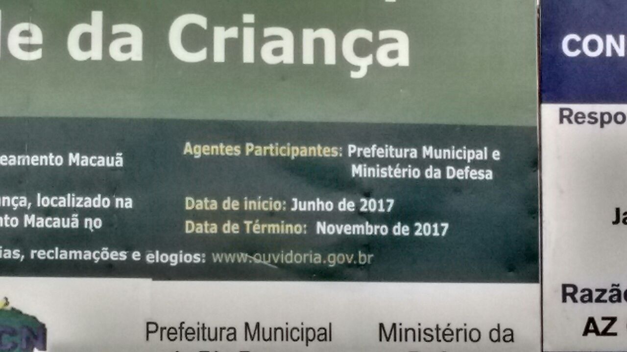 Moradores denunciam que obras em parque da prefeitura não teriam iniciado