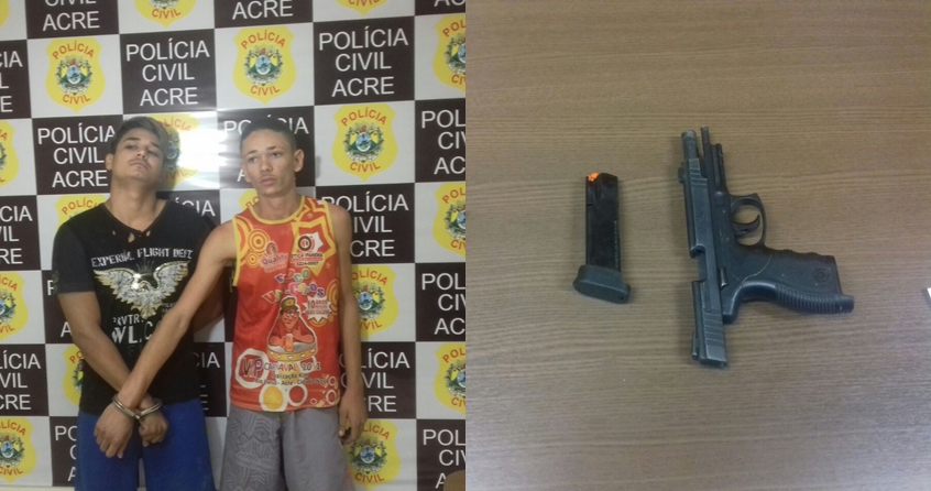 Polícia prende suspeitos de assaltar agente de segurança no Canaã e levar arma de fogo