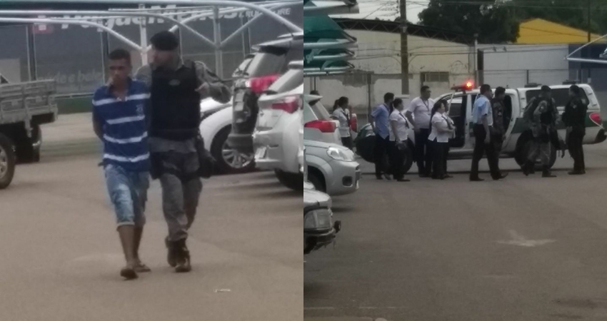 Vídeo: homem escapa de ser morto a tiros ao entrar em supermercado no Aviário